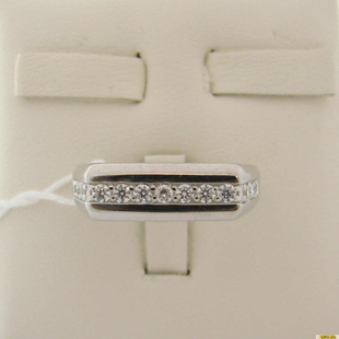 Серебряное кольцо-печатка (перстень), 925 пробы с фианитом, 2200000339089