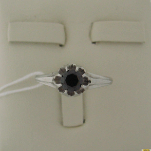 Серебряное кольцо 925 пробы с гранатом, 2200000479754