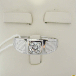 Серебряное кольцо-печатка (перстень), 925 пробы с фианитом, 2200000484710