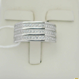 Серебряное кольцо 925 пробы с фианитом, 2200000486035