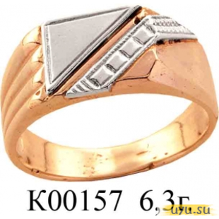 Золотое кольцо 585 пробы без камней К00157