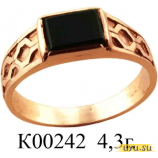 Золотое кольцо 585 пробы с фианитом, К00242