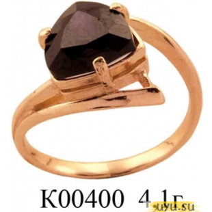 Золотое кольцо 585 пробы с фианитом, К00400