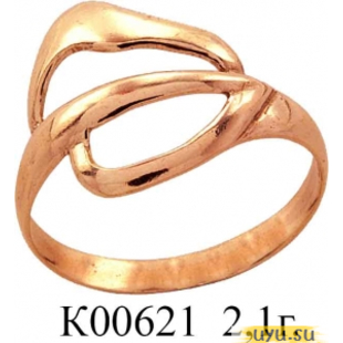 Золотое кольцо 585 пробы без камней К00621