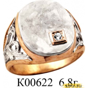 Золотое кольцо 585 пробы с фианитом, К00622