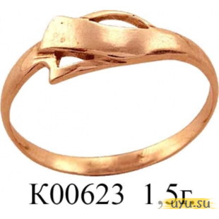 Золотое кольцо 585 пробы без камней К00623
