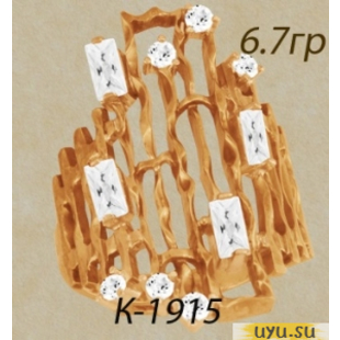 Золотое кольцо 585 пробы с фианитом, К1915