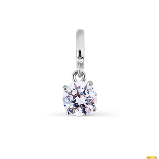 Подвеска с Swarovski Zirconia Т302034447 585 пробы 0.89г.