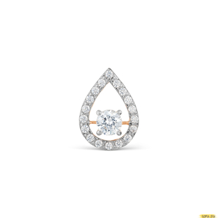 Подвеска с Swarovski Zirconia Т147034430 585 пробы 0.99г.