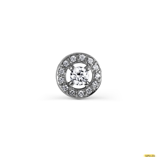 Подвеска с Swarovski Zirconia Т307034423 585 пробы 0.69г.