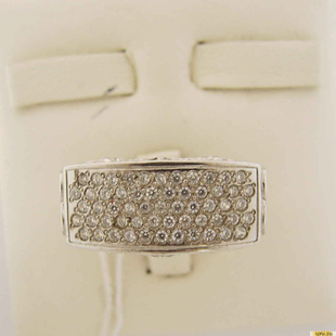 Серебряное кольцо-печатка (перстень), 925 пробы с фианитом, 2200000238672