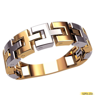 Золотое кольцо-печатка (перстень), 585 пробы с фианитом, 3117