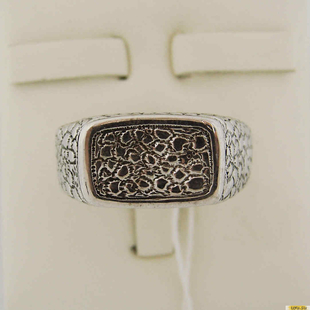 Серебряное кольцо-печатка (перстень), 925 пробы без камней 2200000104618