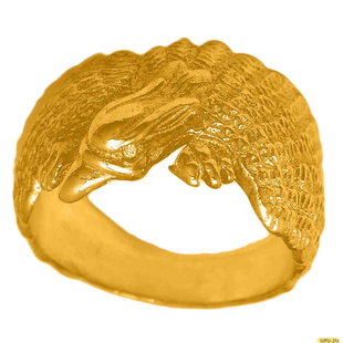 Золотое кольцо-печатка (перстень), 585 пробы без камней 1-0042z_682