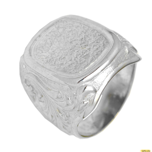 Серебряное кольцо-печатка (перстень), 925 пробы без камней 1-0050