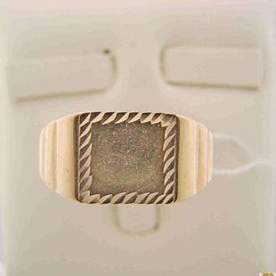 Золотое кольцо-печатка (перстень), 585 пробы без камней 2200000194053