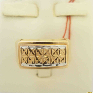 Золотое кольцо-печатка (перстень), 585 пробы без камней 2200000194954