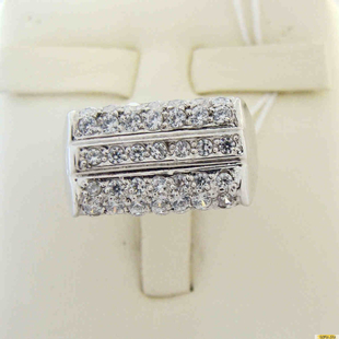 Серебряное кольцо-печатка (перстень), 925 пробы с фианитом, 2200000162366
