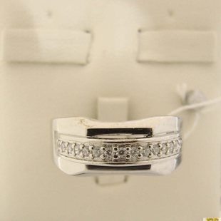 Серебряное кольцо-печатка (перстень), 925 пробы с фианитом, 2200000404886