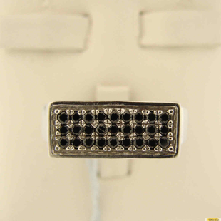 Серебряное кольцо-печатка (перстень), 925 пробы с фианитом, 2200000411556